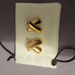 "X" earrings